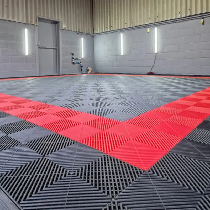 Fornitura di fabbrica piastrelle per pavimenti ad incastro per Garage in PVC per impieghi gravosi tappetino industriale per auto ad incastro per Garage piastrelle per pavimenti in PVC