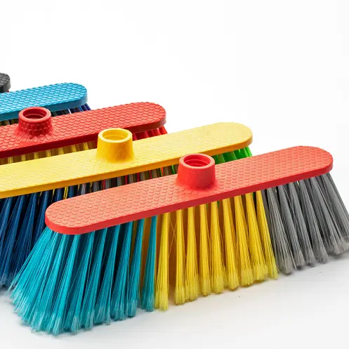 Cepillo chino de plástico para limpieza del hogar, escoba plana para barrer, venta directa de fábrica