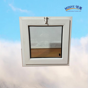 Modern <strong>Design</strong> PVC Tilt <strong>Window</strong> Double Tempered Glass Australia Standard Swing Open <strong>Style</strong> for Kitchen Use <strong>Frame</strong> Material Plastic - Product Image 2