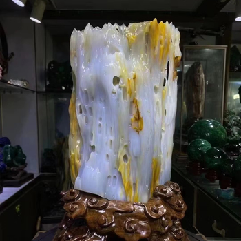 High-quality natural wooden jade ornament