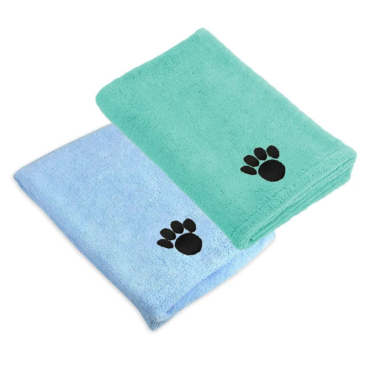 Handuk Anjing Cetak Khusus Handuk Microfiber Lembut dan Nyaman Pengeringan untuk Anjing