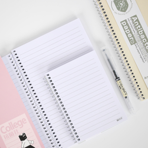 Cuaderno A5 antibacteriano ecológico, 80 hojas con lazo para bolígrafo, Impresión de logotipo personalizado para escuela, oficina y uso doméstico - Product Image 2