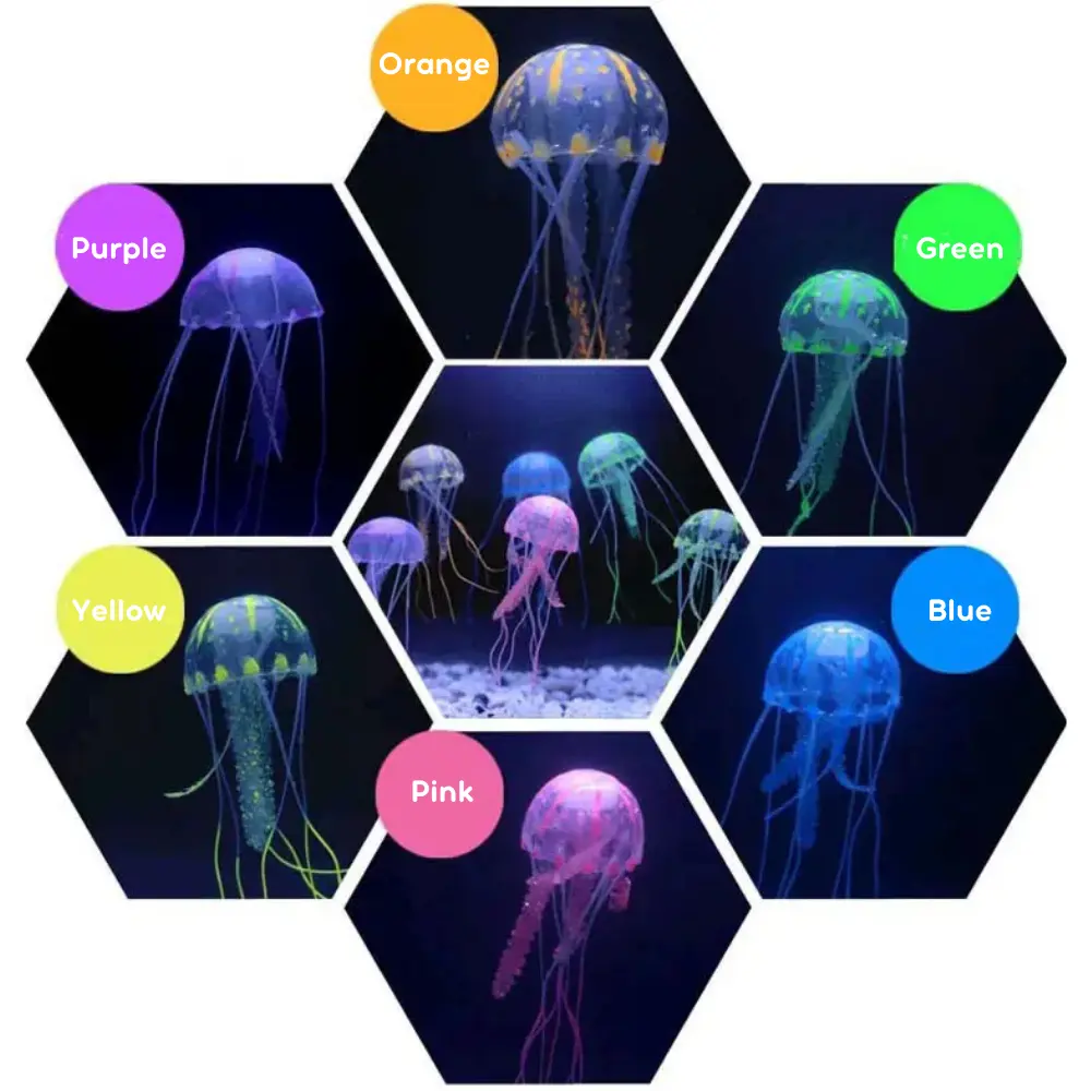 Meduse artificiali in Silicone incandescente per la decorazione dell'acquario dell'acquario