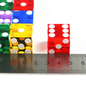 Sang trọng vuông Acrylic góc bên phải 6-Side DICE cho crap trò chơi thanh lịch vuông craps DICE 6-Sided Acrylic <span class=keywords><strong>Cube</strong></span> - Product Image 5