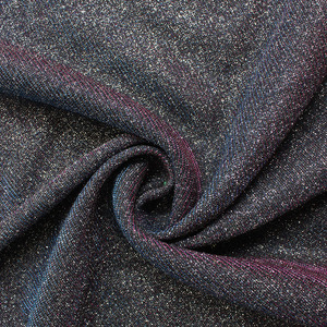 2025 thời trang mới Sparkle dệt kim Polyester kim loại Phantom ray Stretch lurex long lanh lưới vải cho quần áo - Product Image 1
