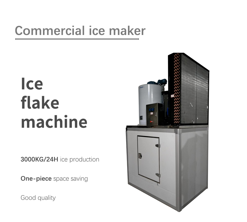 3000kg Big Output Commercial Automatic Ice Maker Make Ice Fast Stainless Ice Flake Machine