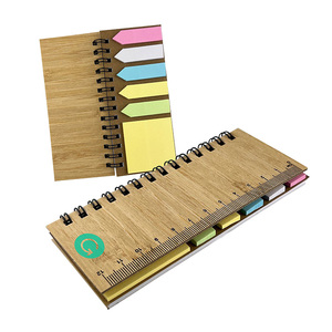 Mini Bloc de notas multifuncional portátil con logotipo personalizado, material escolar y de oficina, Bloc de notas de bambú ecológico - Product Image 2