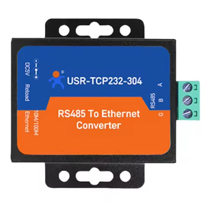 USR-TCP232-304 1ポートRS485からイーサネットコンバーターシングルRS-485シリアルデバイスサーバー10/100 Mbps、1xRJ45ポートサポートTCPUDP - Product Image 1