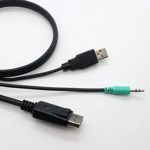 DP to DP + USB AM to BMケーブル + DC3.5 HDオーディオビデオケーブル組換えケーブルカスタマイズ