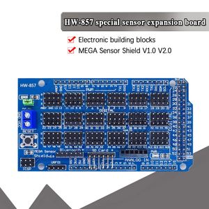 MEGA sensör kalkanı V1.0 V2.0 adanmış genişleme geliştirme kurulu MEGA 2560 Sup IIC SD Robot parçaları DIY