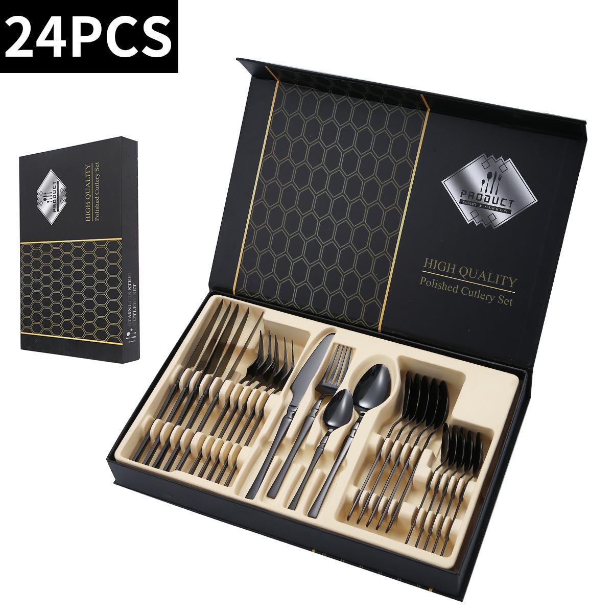 ชุดสีดำ 24 ชิ้น (กล่องงานฝีมือ)