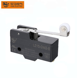 לימה <span class=keywords><strong>LZ15</strong></span>-<span class=keywords><strong>GW2</strong></span>-<span class=keywords><strong>B</strong></span> ציר פלסטיק רולר ידית מיקרו מתג מיקרו 250v ac כפתור לחיצה על כפתור spdt הגבלה עבור מעלית