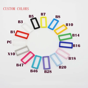Multi Color &amp; Sizes Plastic <strong>Loop</strong> <strong>Rectangle</strong> Belt <strong>Buckles</strong> Backpack <strong>Buckle</strong> Adjustable Release Ring <strong>Buckle</strong> - Product Image 4