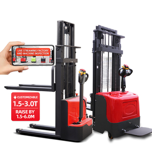 2トン半電気フォークリフトスタッカー上げ<span class=keywords><strong>3m</strong></span>油圧システムフルステーション運転ウォーキング充電式ローディングパレット