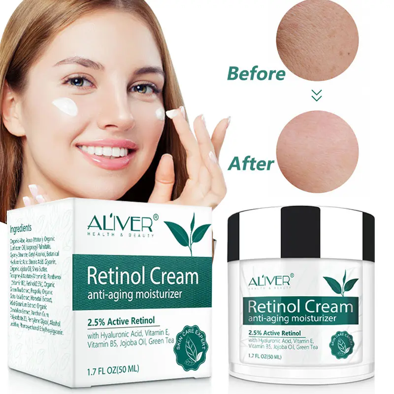 ALIVER Organic Collagen Gesichts creme Hautpflege Anti-Falten White ning Feuchtigkeit spendende Anti-Aging Retinol Gesichts creme