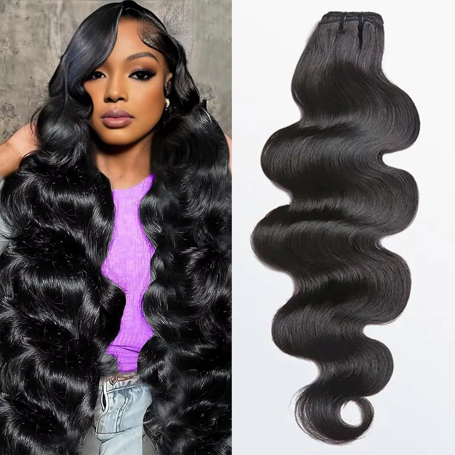 Paquets de cheveux humains ondulés