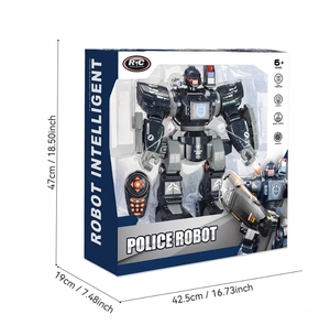 Infrarot Interaktiver Fernbedienung roboter Polizei Mecha Demo Walking Shooting Bullet Sprach steuerung Programmierung Rc Roboter für Kinder - Product Image 6