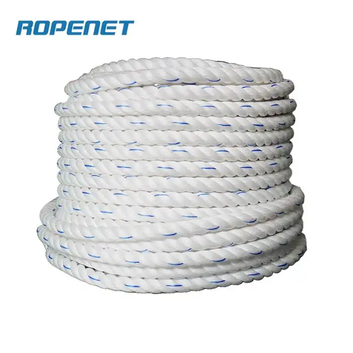 ROPENET 20MM Blanc avec corde Danline PP bleue populaire pour la pêche en Afrique