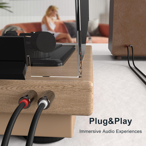 2 RCA Nam để 2 RCA nam 4-core oxy-miễn phí đồng đôi sen Stereo Cáp âm thanh cho <span class=keywords><strong>HTV</strong></span> và loa kết nối - Product Image 3