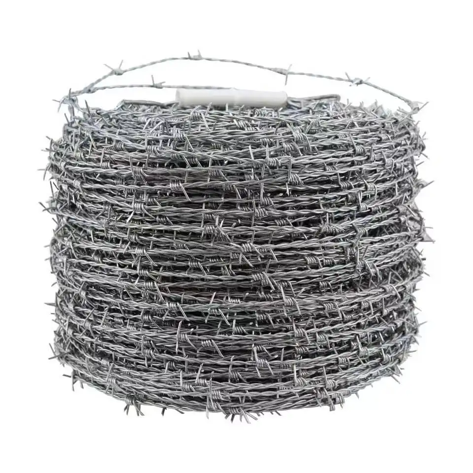 Peso zincato immerso a caldo filo spinato a buon mercato superficie in acciaio bobina materiale tipo di origine rasoio prodotto luogo punti modello