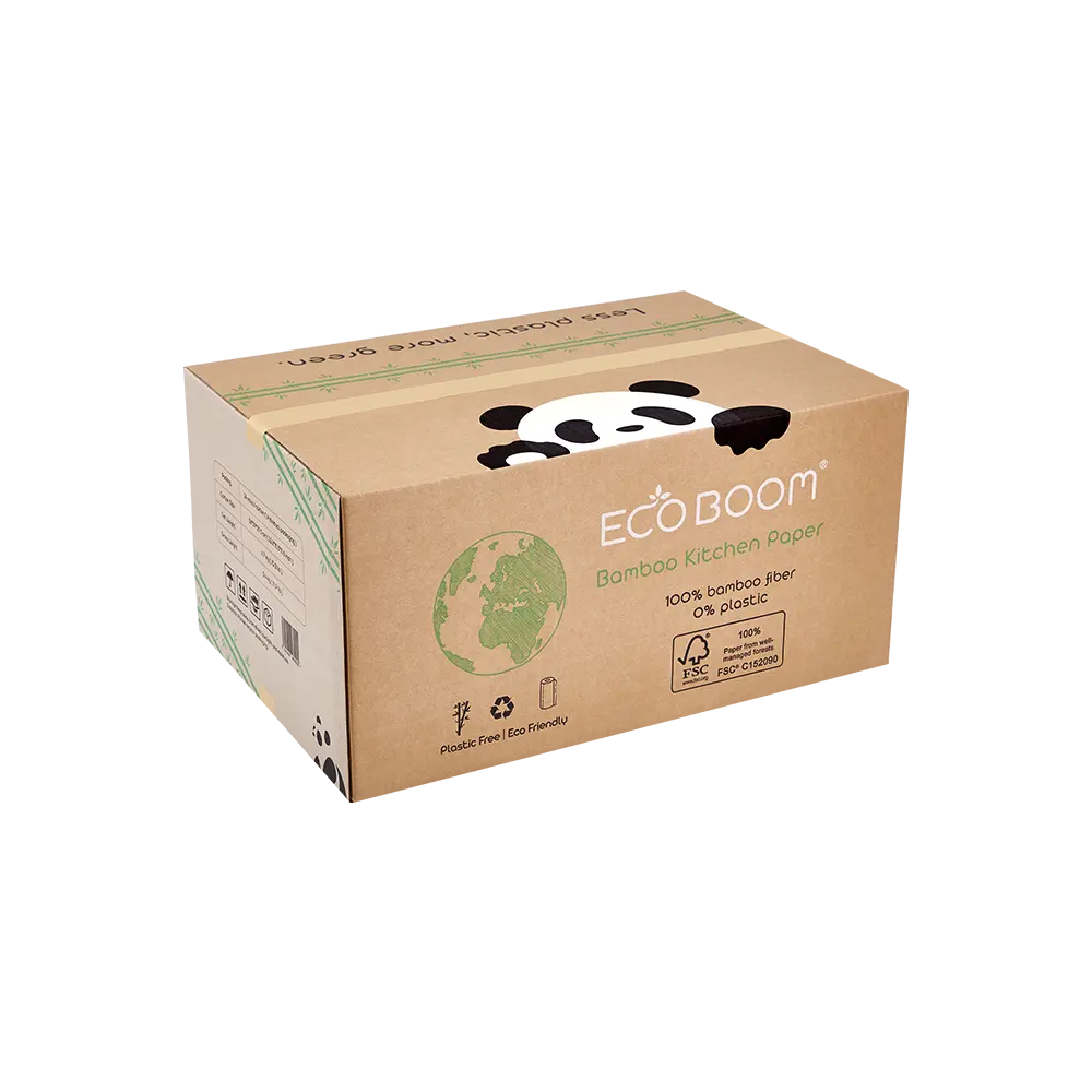ECO BOOM-bambú biodegrabable, ecológico, papel orgánico desechable de cocina