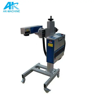 Stampante Laser automatica elettrica per bottiglie di plastica lattine stampa macchina di codifica data di produzione