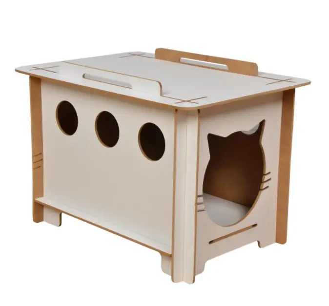 Practical and simple small house cat room for indoor use