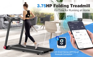 แบบพกพา 2-in-1 ลู่วิ่งไฟฟ้าแบบพับได้สําหรับฟิตเนสที่บ้านในร่มมอเตอร์เดินวิ่งเครื่องโต๊ะอุปกรณ์ออกกําลังกาย - Product Image 2
