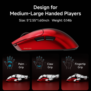 EWEADN Chuột chơi game không dây hiệu suất cao không dây tiện dụng USB 2.4G siêu nhẹ chế độ tri-mode cho Bluetooth - Product Image 3