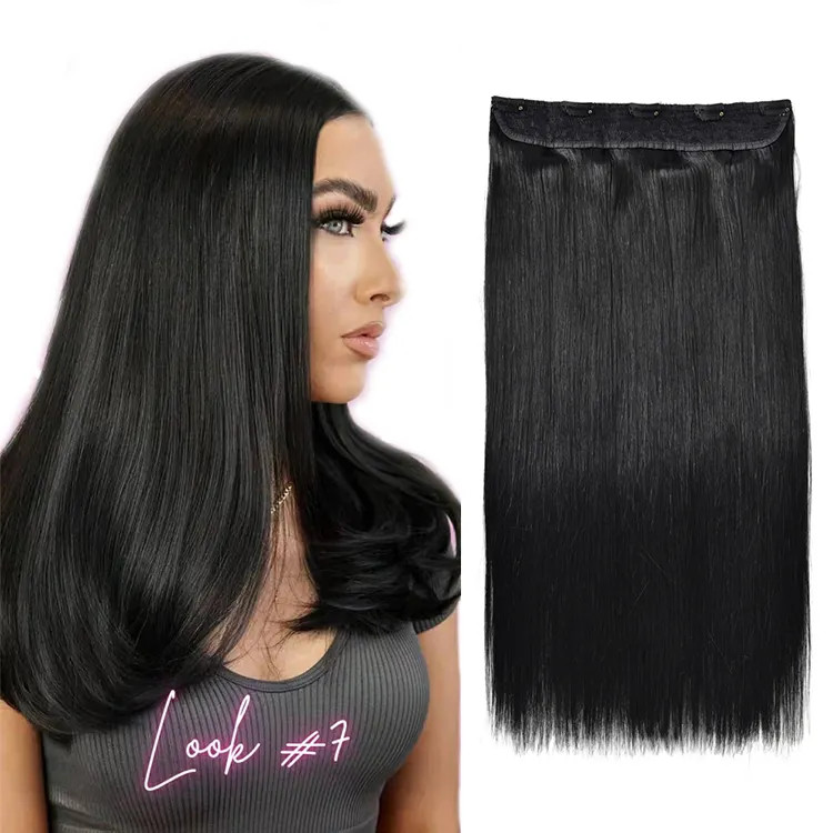 ISWEET Nuevos productos populares Ruso Doble dibujado 100% Remy Cabello humano virgen Clip de una pieza en extensiones de cabello