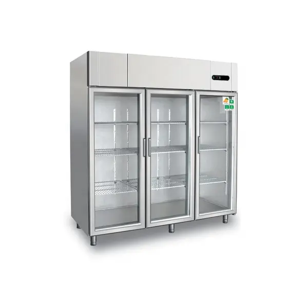 商業用縦型アイスクリームディスプレイ冷凍庫直立3ガラスドアディスプレイスーパーマーケット冷蔵庫