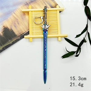 6 Phong Cách 15Cm Móc Chìa Khóa Honkai Sao Đường Sắt Kafka Yanqing Không Mài Gươm Samurai Katana Đồ Chơi Keychain Kim Loại Móc Khóa - Product Image 6