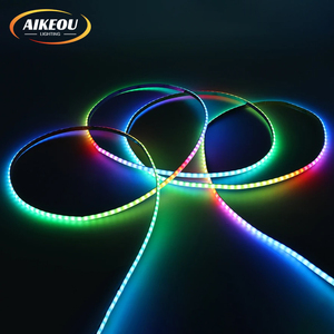 แสง DC5V FCOB RGB IC WS2812B 5 มม. 160 leds/m แอดเดรสดิจิตอล COB LED พิกเซลแถบแสง - Product Image 4