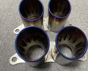 Egzoz ucu titanyum tali egzoz borusu ipuçları susturucu İpucu prosche 911 GT3 ve GT3 RS - Product Image 2