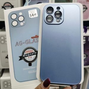 AG เคสโทรศัพท์กระจกฝ้าของแท้สำหรับ iPhone 15 PRO MAX 14 13 12ดีไซน์หรูหราพร้อมวัสดุ PC เลนส์ในตัว - Product Image 5