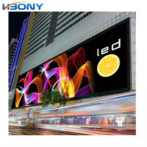 Pantalla Led de columna grande Hd Ip65 Instalación de fijación de grado Tablero de visualización de video al aire libre para publicidad - Product Image 1