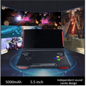 X18 Flip el oyun oyuncu WIFI BT Retro oyun konsolu 5.5 inç IPS ekran Android 7.0 5000mAh TV Video gamepad 2G + 32G - Product Image 3