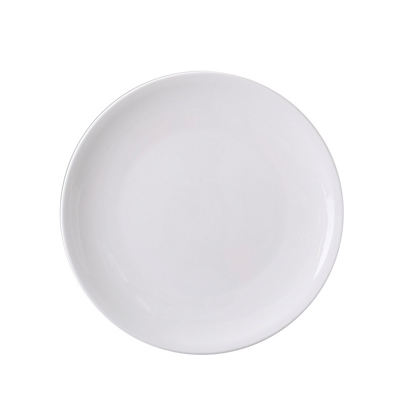 Plato llano blanco puro