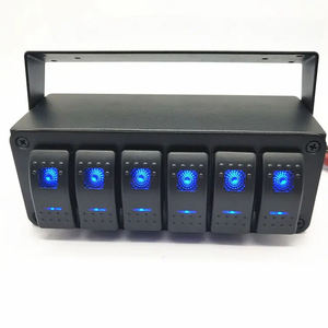 4.8 Amp çift USB kutu muhafaza ile 6 Gang Rocker anahtarı paneli - Product Image 3