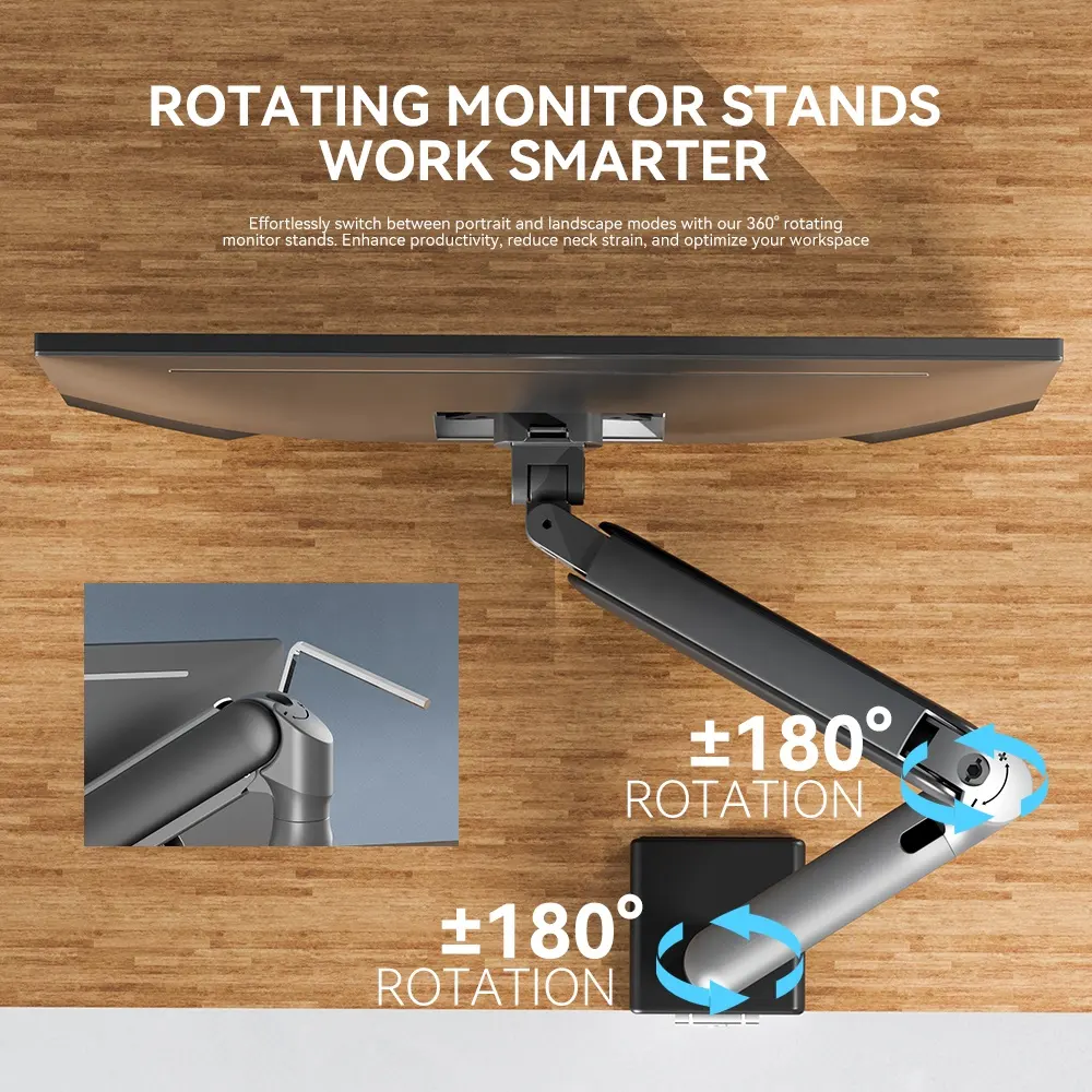 Fabrika doğrudan toptan 17-35 inç yükleme 28.6lbs özel ucuz döner Laptop standı stüdyo monitör montaj standları