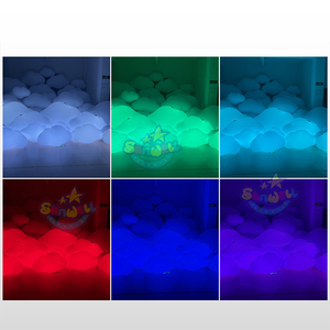 LED ışıkları şişme büyük bulut şişme uçan balonlar bulut şekli helyum balon olay için - Product Image 4