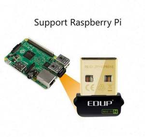 Wifi adaptörü usb pi EDUP nano wifi alıcısı dahili anten wifi ağ kartı usb dongle PC 150mbps sürücü ahududu için ücretsiz - Product Image 2