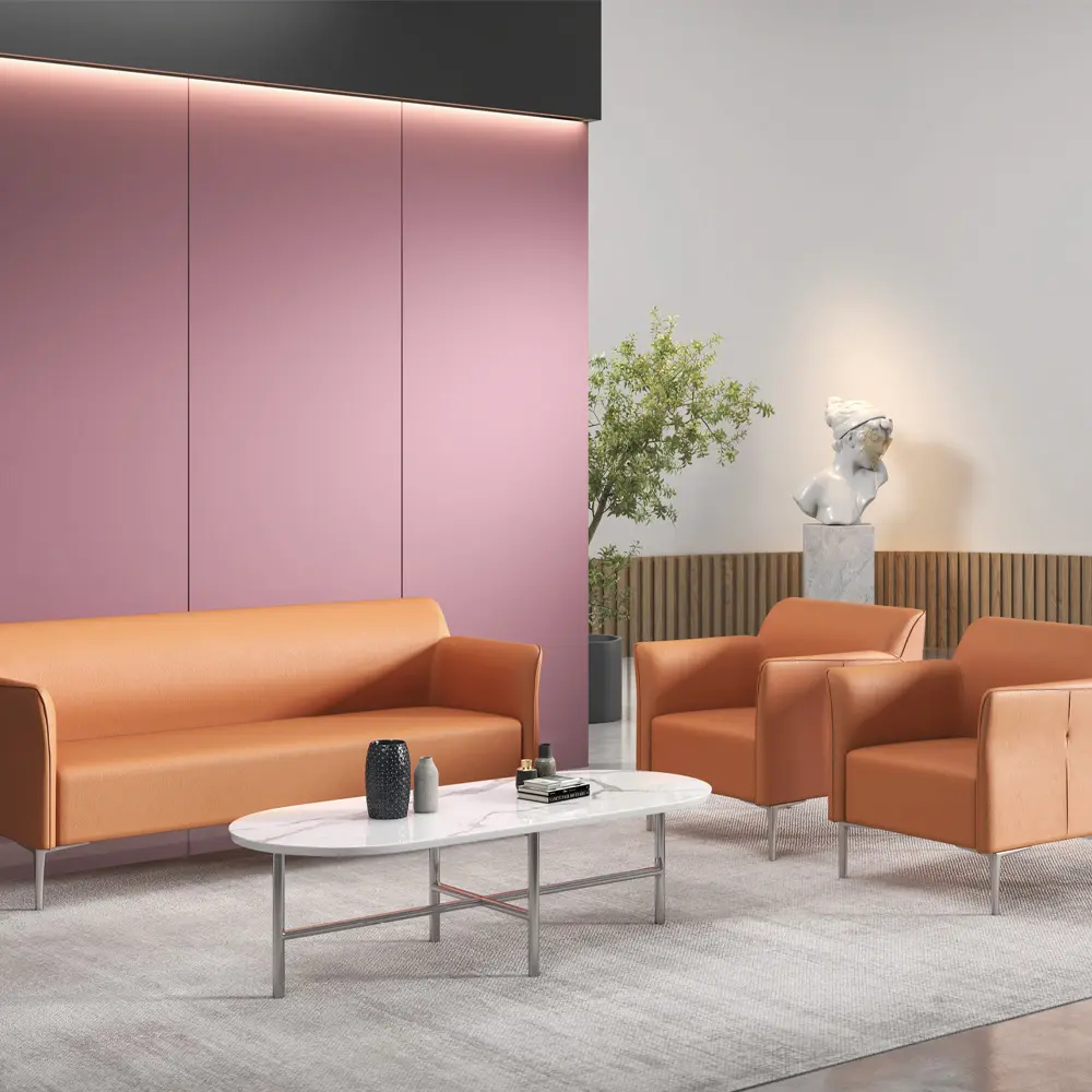 Sofá de diseño de oficina, muebles de recepción de alta calidad, moderno, Ejecutivo