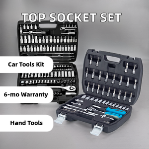 High Quality 33pcs <strong>1</strong>/4\&quot; Socket Set Plastic Hand <strong>Tools</strong> Including Ratchet Combination Wrench Bit Various OEM Options-Repair <strong>Kit</strong> - Product Image 3