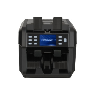 Máquina de conteo de billetes CIS, dos/2 bolsillos, billetes de banco, billetes de banco, billetes de dinero en efectivo, contador de valores y clasificador