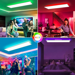 แผงไฟ LED แบบปรับแต่งได้ RGB CCT 2x4แผงไฟสไตล์อุตสาหกรรมแบบแบนพร้อมการออกแบบสี่เหลี่ยมติดเพดานแบบ RGB - Product Image 3