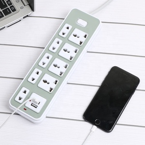 220V AC Output 2USB Charger Port 1.5M Cable Universal Power <strong>Sockets</strong> <strong>With</strong> Indicator Light - Product Image 2