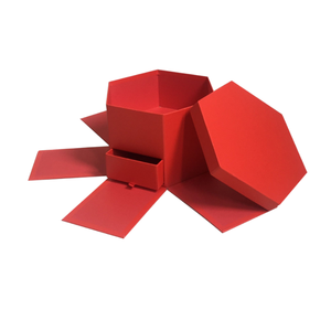 花ギフトボックス六角形引き出し花梱包箱 - Product Image 6