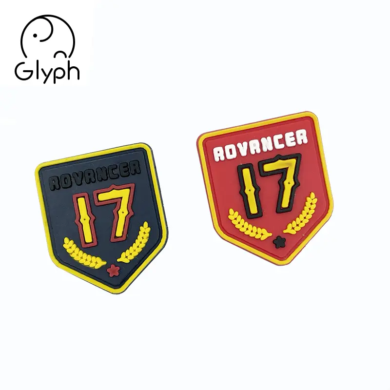 Factory direct Custom silicon patch   rubber patch for clothing