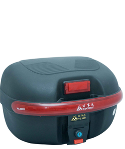 25L PP malzeme lüks kuyruk kutusu motosiklet gövde taşınabilir gövde saklama kutusu boy motosiklet gövde için alt plaka ile - Product Image 1